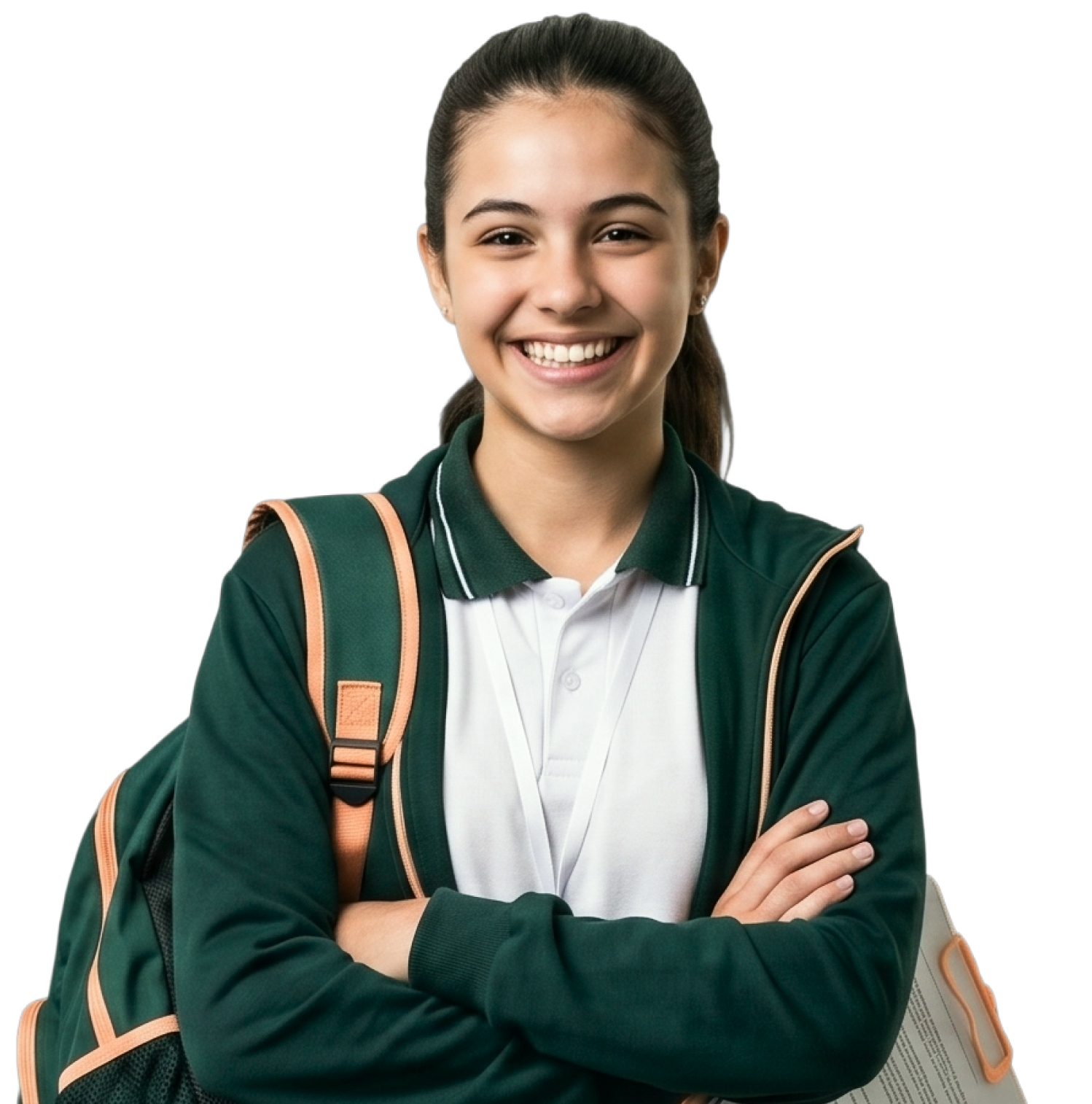 Aluna sorrindo preparada para a ETEC